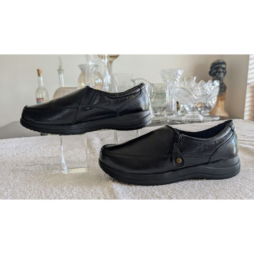 Dr Scholls Womens 8M Side Zip Loafers Double Air Pillo Comfort Shoes